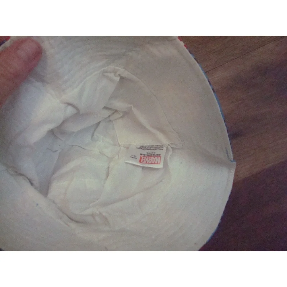 KIDS CAPTAIN AMERICA BUCKET FLOPPY  HAT CAP DEADSTOCK  VINTAGE‎ TT3